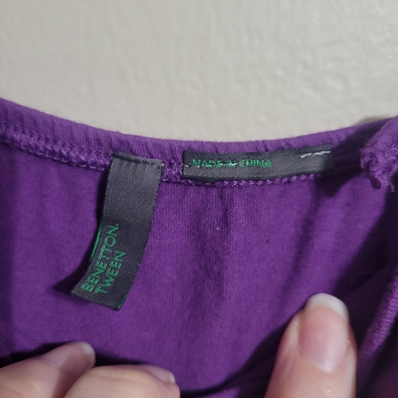 Benetton Tween Dress Size 10/11 Purple - Picture 3 of 13